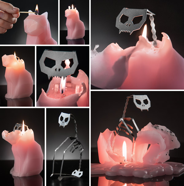 PyroPet candela scheletro