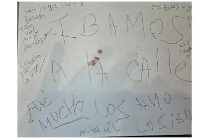 lettera strage Villa Crespo